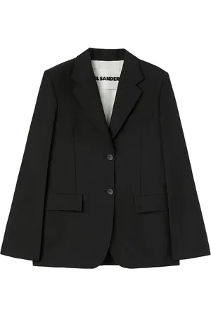 Jil Sander Enkeltradet blazer i crepe