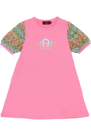 Aigner T-shirt-kjole med grafisk panel