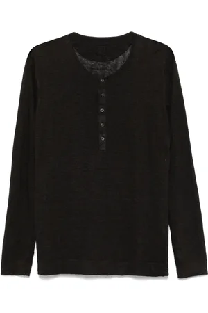 120% Lino Henley T-shirt i hør