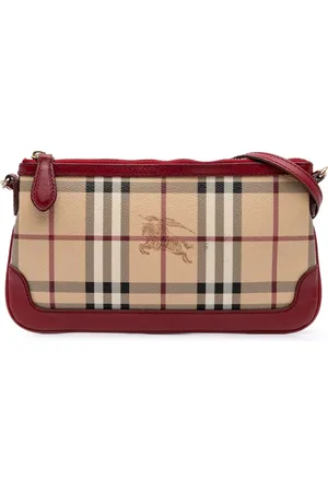 Burberry Haymarket-ternet Peyton crossbody-taske fra 2000-2017