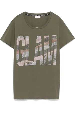Liu Jo T-shirt med rhinstenudsmykning