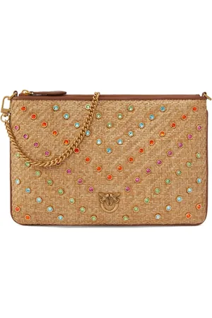 Pinko Clutch med rhinstenudsmykning