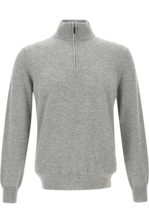 KANGRA CASHMERE Sweater med lynlås