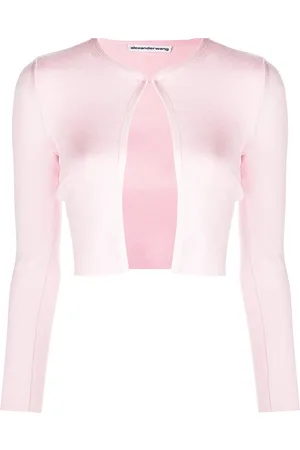 Alexander Wang Cropped cardigan med rund hals