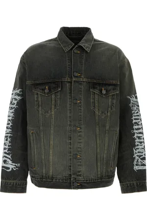 Balenciaga Denimjakke med logotryk