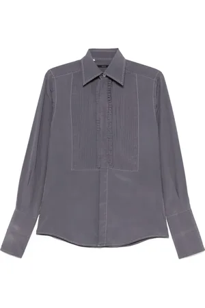 Gucci Skjorte med pintuck-detalje fra 00