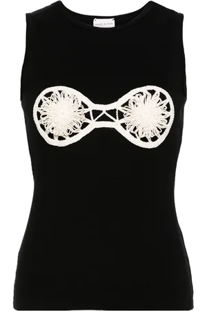MAGDA BUTRYM Tanktop med hæklet detalje