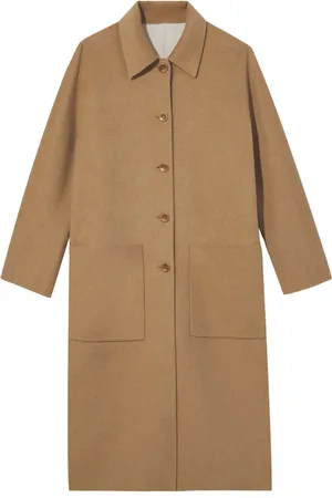 Proenza Schouler Vendbar Melton peacoat med knapper