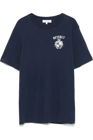 Sporty & Rich T-shirt med Beverly Hills-våbenmærke
