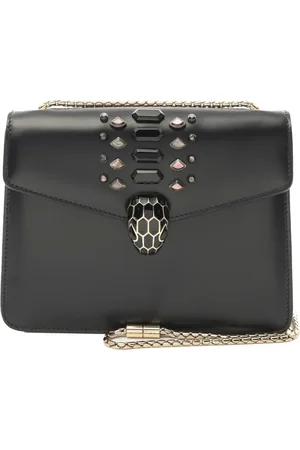 Bvlgari Serpenti Forever crossbody-taske i kalveskind med udsmykning fra 2000-2024