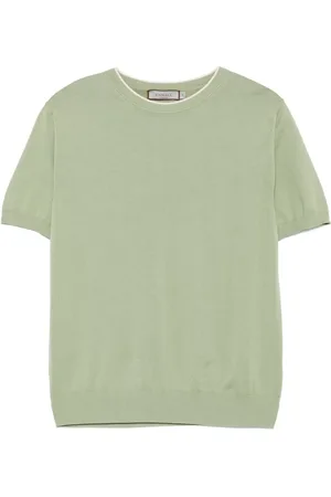 CANALI Finstrikket T-shirt