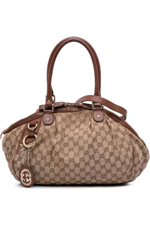 Gucci GG Sukey satchel-taske i kanvas fra 2016-2024