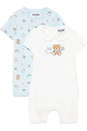 Moschino Buksedragt med grafisk tryk (sæt med to)
