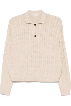 Brunello Cucinelli Kabelstrikket polo