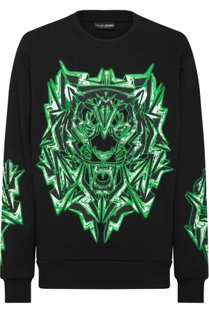 Philipp Plein Sweatshirt med grafisk tryk og logomærke