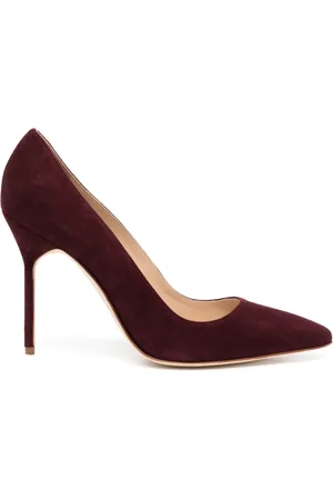 Manolo Blahnik 110mm pumps i ruskind
