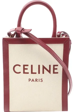 Céline Mini Vertical Cabas satchel-taske i kanvas fra 2020-2024