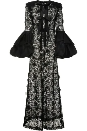 HUISHAN ZHANG Jayma Gown Black Lace
