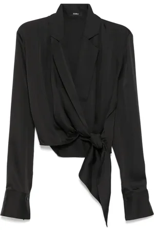 GOEN.J Bluse med sjalrevers