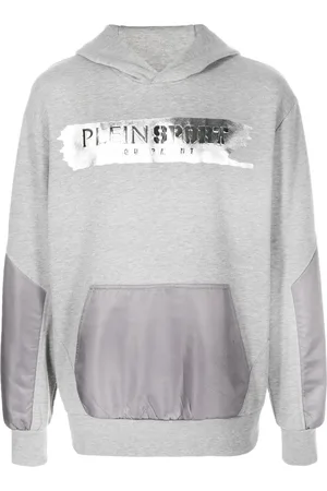 Philipp Plein Langærmet hættetrøje med præget logo