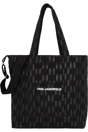 Karl Lagerfeld Tote i bomuldsblanding med monogram