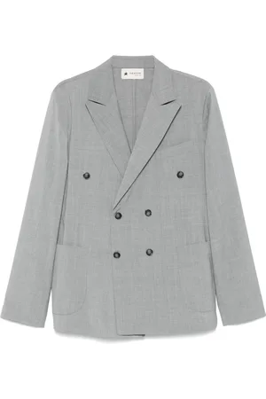 THE EDITOR Blazer med mélange-effekt