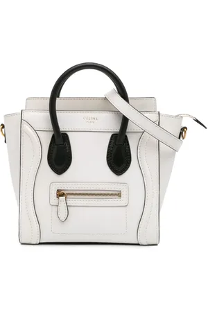 Céline Nano Bicolour Luggage tote satchel-taske i læder fra 2013