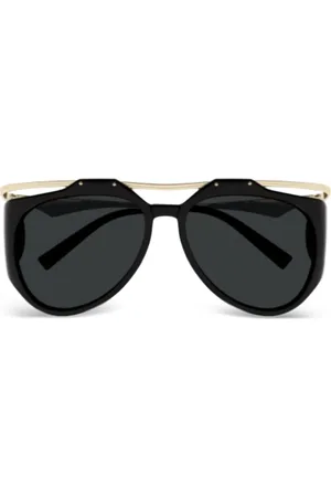 Saint Laurent Solglasögon med skulpterade bågar