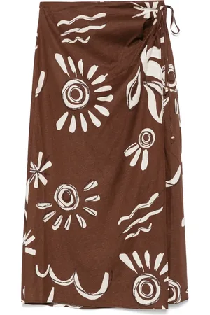 Scotch&Soda Midi nederdel i illustreret stil