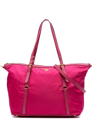 Prada Tessuto satchel-taske med Saffiano-detalje fra 2000-2024