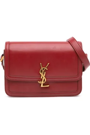 Saint Laurent Mellemstor Solferino crossbody-taske i kalveskind fra 2020