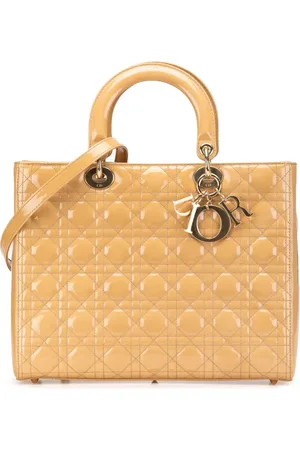 Dior Stor lakeret Cannage Lady Dior satchel-taske fra 2011