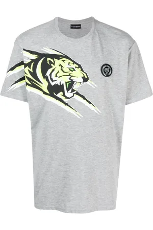 Philipp Plein Tiger T-shirt med meleret effekt
