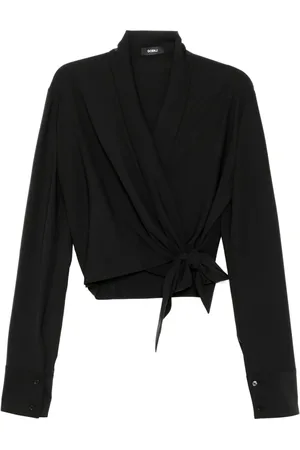 GOEN.J Bluse med sjalrevers