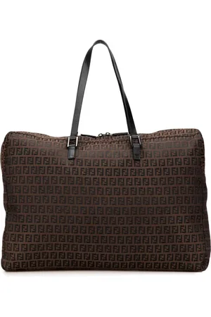 Fendi Zucchino taske i lærred fra 2000-2010