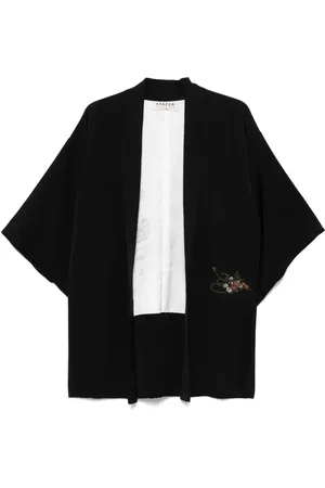 A.N.G.E.L.O. Vintage Cult Pre-owned kimono med blomsterbroderi fra 1970