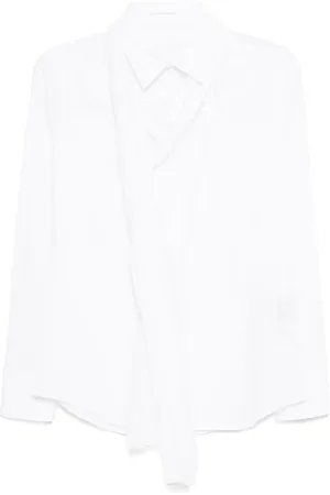 YOHJI YAMAMOTO Skjorte med tørklædedetalje