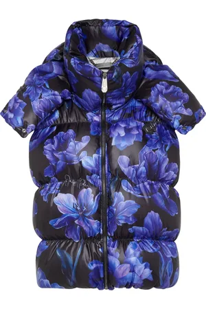 Philipp Plein Polstret vest med blomstertryk