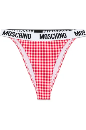 Moschino Gingham-ternet bikiniunderdel