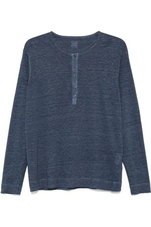 120% Lino Henley T-shirt i hør