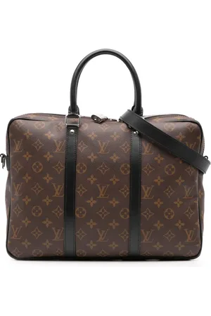 LOUIS VUITTON Macassar Porte Documents Voyage business-taske med monogram fra 2000-2024