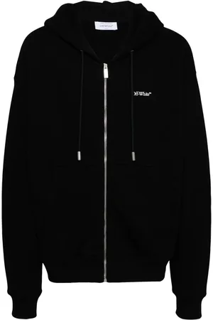 OFF-WHITE Jakke med grafisk tryk og hætte