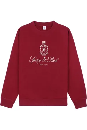 Sporty & Rich Sweatshirt med broderet logo