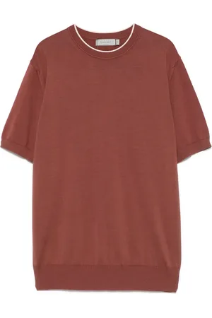 CANALI Finstrikket T-shirt