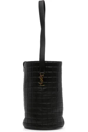 Saint Laurent Mellemstor Cecile bucket-taske i lammeskind fra 2023
