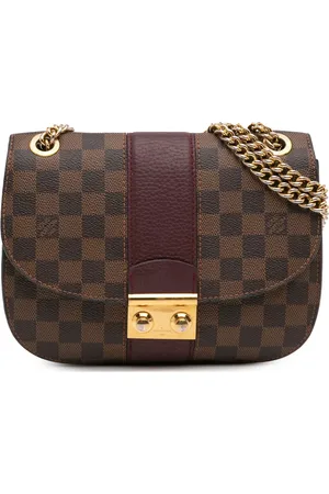 LOUIS VUITTON Damier Ebene Cuir Taurillon Wight skuldertaske fra 2017