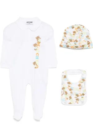 Moschino Buksedragt med grafisk tryk (pakke med tre)