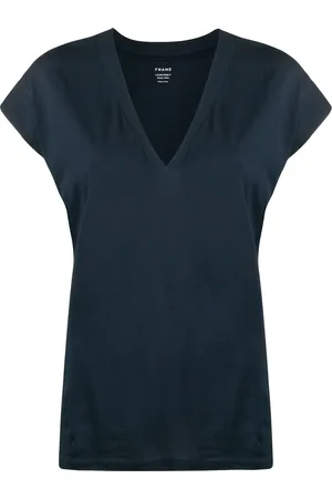 Frame T-shirt med V-hals