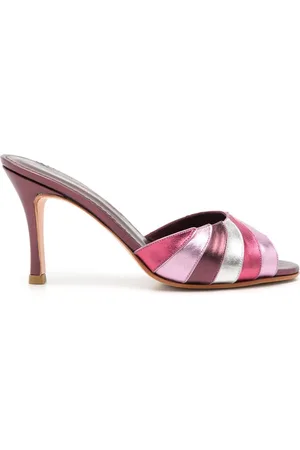 Sarah Chofakian Stribede Cocteau 75mm mules