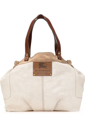 Burberry Tote i denim med logo fra 2023-2025
